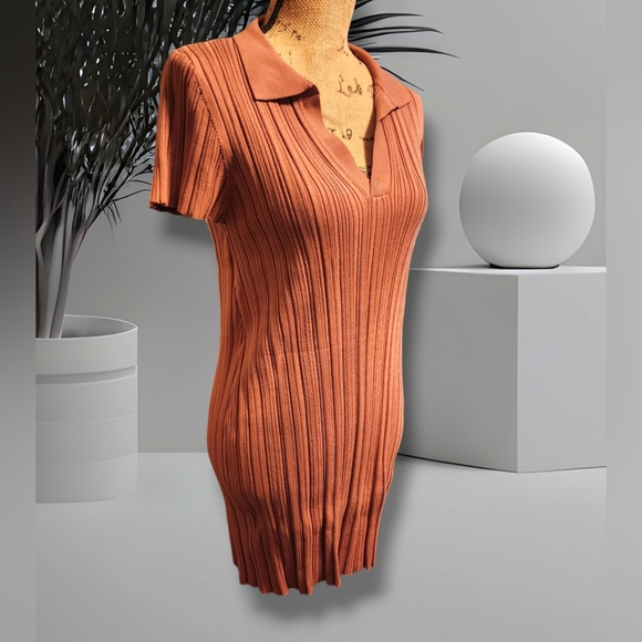 Lita by Ciara Rib Cotton Blend Polo Mini Dress. Size XL. NWT - Picture 4 of 9